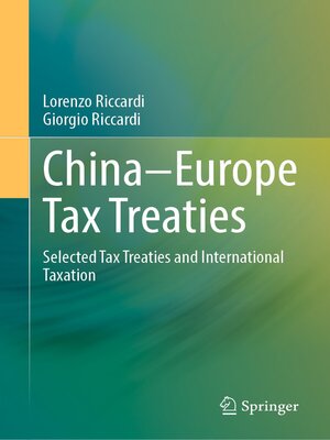 cover image of China–Europe Tax Treaties